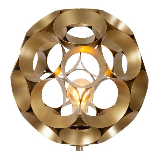 Lucide HANNELORE - Stehleuchte - Ø 30 cm - 1xE27 - Mattgold / Messing