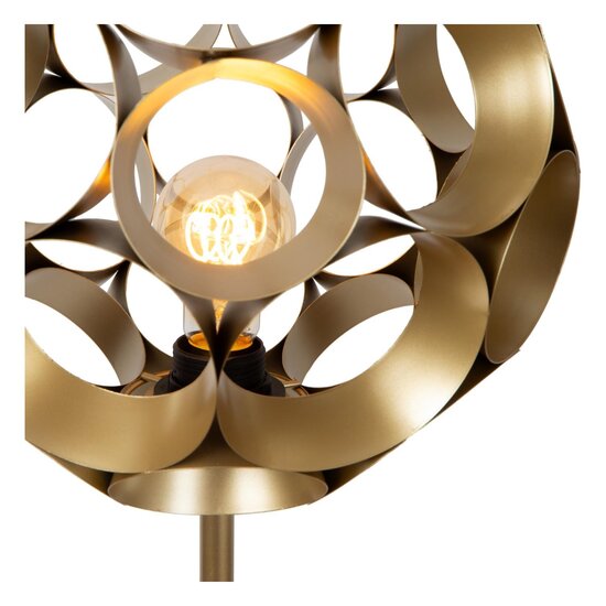 Lucide HANNELORE - Stehleuchte - Ø 30 cm - 1xE27 - Mattgold / Messing