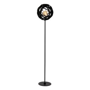 Lucide HANNELORE - Vloerlamp - Ø 30 cm - 1xE27 - Zwart