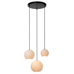 Lucide BINA - Pendelleuchte - Ø 40 cm - 3xE27 - Weiß