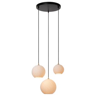 Lucide BINA - Hanglamp - Ø 40 cm - 3xE27 - Wit
