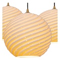 LUCIDE Lucide BINA - Hanglamp - Ø 40 cm - 3xE27 - Wit
