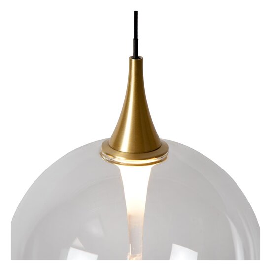 LUCIDE Lucide GISELA - Lámpara colgante - Ø 16 cm - LED - 1x5W 2700K - Transparente