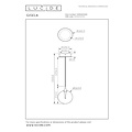 Lucide GISELA - Pendant lamp - Ø 16 cm - LED - 1x5W 2700K - Transparent