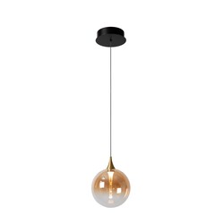 Lucide GISELA - Hanglamp - Ø 16 cm - LED Dimb. - 1x5W 2700K - Amber - Premium