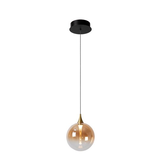 LUCIDE Lucide GISELA - Lámpara colgante - Ø 16 cm - LED - 1x5W 2700K - Ámbar