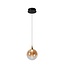 LUCIDE Lucide GISELA - Pendant lamp - Ø 16 cm - LED - 1x5W 2700K - Amber