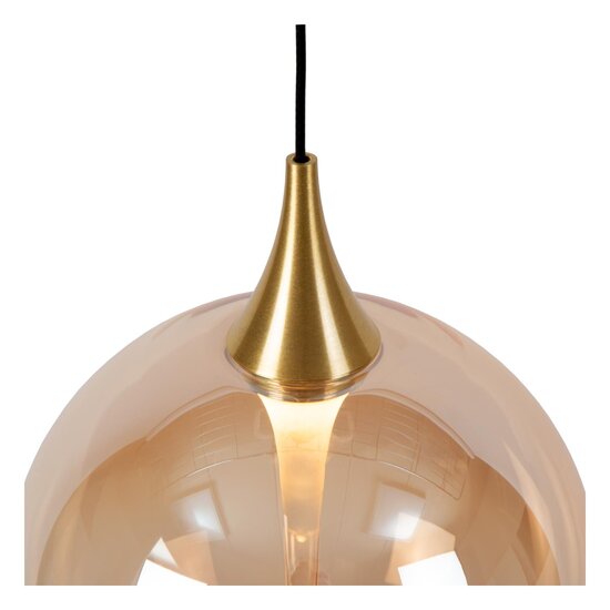 LUCIDE Lucide GISELA - Hängelampe - Ø 16 cm - LED - 1x5W 2700K - Bernstein