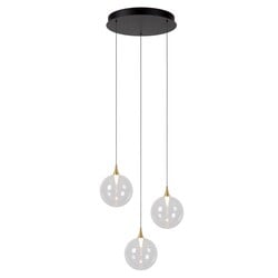 Lucide GISELA - Lámpara colgante - Ø 36 cm - LED Dimming. - 3x4,3W 2700K - Transparente