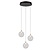 Lucide GISELA - Lampe à suspension - Ø 36 cm - Variation LED. - 3x4,3W 2700K - Transparente