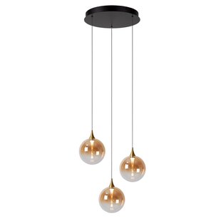 Lucide GISELA - Lámpara colgante - Ø 36 cm - LED Dimming. - 3x4,3W 2700K - Ámbar