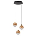LUCIDE Lucide GISELA - Lampe suspendue - Ø 36 cm - Variation LED. - 3x4,3W 2700K - Ambre