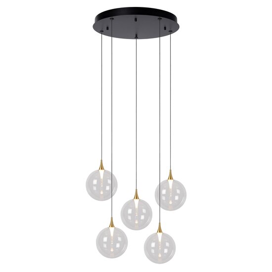 LUCIDE Lucide GISELA - Hängelampe - Ø 48 cm - LED-Dimmung. - 5x3,8W 2700K - Transparent