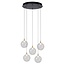 Lucide GISELA - Hanglamp - Ø 48 cm - LED Dimb. - 5x3,8W 2700K - Transparant