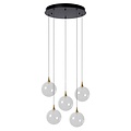 LUCIDE Lucide GISELA - Hängelampe - Ø 48 cm - LED-Dimmung. - 5x3,8W 2700K - Transparent