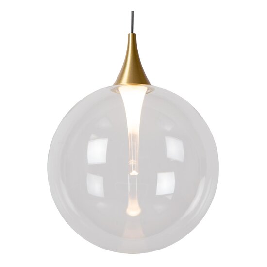 Lucide GISELA - Pendant lamp - Ø 48 cm - LED Dimb. - 5x3.8W 2700K - Transparent