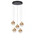 Lucide GISELA - Lámpara colgante - Ø 48 cm - LED Dimming. - 5x3,8W 2700K - Ámbar