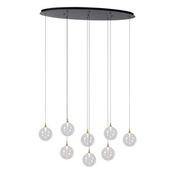 Lucide GISELA - Lampe à suspension - LED Dim. - 8x3,9W 2700K - Transparente