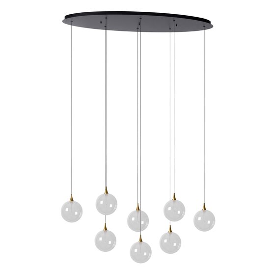 LUCIDE Lucide GISELA - Hanglamp - LED Dimb. - 8x3,9W 2700K - Transparant - Premium