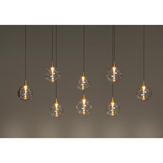Lucide GISELA - Hanglamp - LED Dimb. - 8x3,9W 2700K - Transparant