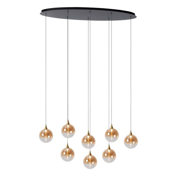 Lucide GISELA - Lampe à suspension - LED Dim. - 8x3,9W 2700K - Ambre