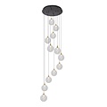 LUCIDE Lucide GISELA - Lampe à suspension - Ø 61 cm - Variation LED. - 12x3,5W 2700K - Transparent
