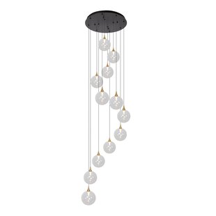 Lucide GISELA suspension Ø 61 cm 12 lumières verre clair