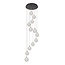 Lucide GISELA - Hanglamp - Ø 61 cm - LED Dimb. - 12x3,5W 2700K - Transparant