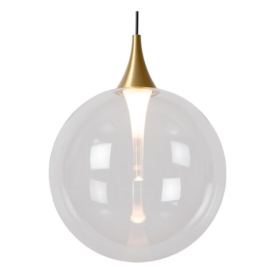 Lucide GISELA - Lampe à suspension - Ø 61 cm - Variation LED. - 12x3,5W 2700K - Transparent