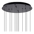 LUCIDE Lucide GISELA - Lampe à suspension - Ø 61 cm - Variation LED. - 12x3,5W 2700K - Transparent