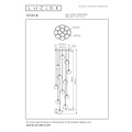 Lucide GISELA - Lampe à suspension - Ø 61 cm - Variation LED. - 12x3,5W 2700K - Transparent