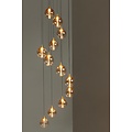 LUCIDE Lucide GISELA - Hanglamp - Ø 61 cm - LED Dimb. - 12x3,5W 2700K - Geschikt voor vide en hoge plafonds - Amber - Premium