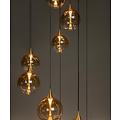 LUCIDE Lucide GISELA - Hanglamp - Ø 61 cm - LED Dimb. - 12x3,5W 2700K - Geschikt voor vide en hoge plafonds - Amber - Premium