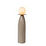 LUCIDE Lucide FIGARO - Lampe de table - Ø 12 cm, H 48 cm - 1xG9 - Gris