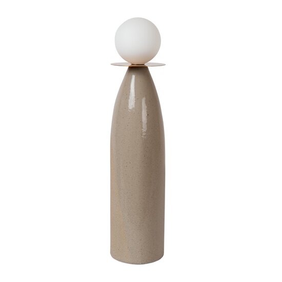 LUCIDE Lucide FIGARO - Lampe de table - Ø 12 cm, H 53,5cm - 1xG9 - Gris