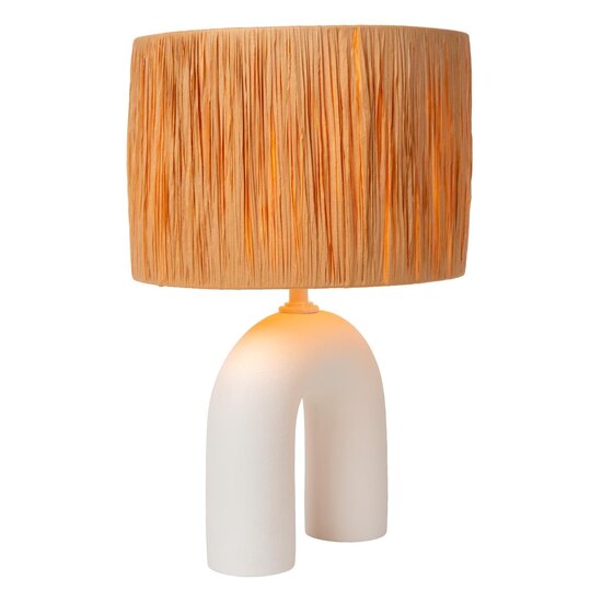 Lucide RONDA - Lámpara de mesa - 1xE27 - Blanco