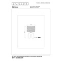 Lucide RONDA - Tafellamp - 1xE27 - Wit