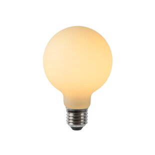 Lucide G80 - Lampe à filament - Ø 8 cm - LED Gradation. - E27 - 1x4,9W 2700K - Opale
