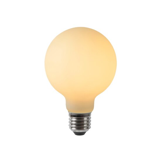 Lucide G80 - Lampe à filament - Ø 8 cm - LED Gradation. - E27 - 1x4,9W 2700K - Opale