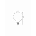 Lucide G80 – Glühlampe – Ø 8 cm – LED-Dimmung. - E27 - 1x4,9W 2700K - Opal