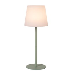 Lucide TYON - Lámpara de mesa recargable para interior/exterior - Batería - LED regulable - IP65 - Verde