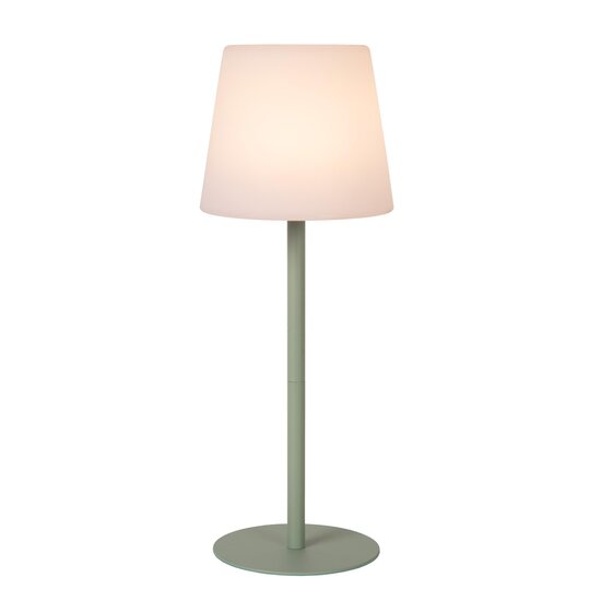 Lucide TYON - Oplaadbare Tafellamp Binnen/Buiten - Accu/Batterij - LED Dimb. - IP65 - Groen