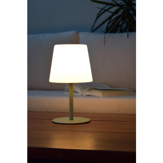 Lucide TYON - Rechargeable Table Lamp Indoor/Outdoor - Battery/Battery - LED Dimmable - IP65 - Green