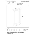 Lucide NARVIK - Sokkellamp - LED - 1x9,2W 3000K - IP65 - Zwart
