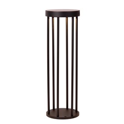 Lucide JACKSON - Pedestal lamp - Solar energy - Ø 16 cm - LED Dimb.- LED - 3 StepDim - 1x2W 2850K/3150K - IP65 - Day/night sensor - Black