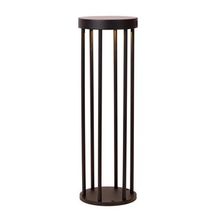 Lucide JACKSON - Lámpara de pie - Energía solar - Ø 16 cm - LED Dimming - LED - 3 StepDim - 1x2W 2850K/3150K - IP65 - Sensor día/noche - Negro