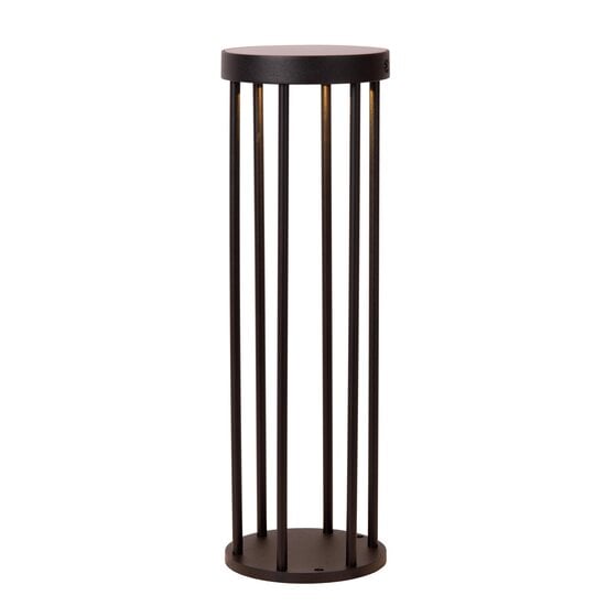 LUCIDE Lucide JACKSON - Sockelleuchte - Solarenergie - Ø 16 cm - LED Dim. - LED - 3 StepDim - 1x2W 2850K/3150K - IP65 - Tag-/Nachtsensor - Schwarz