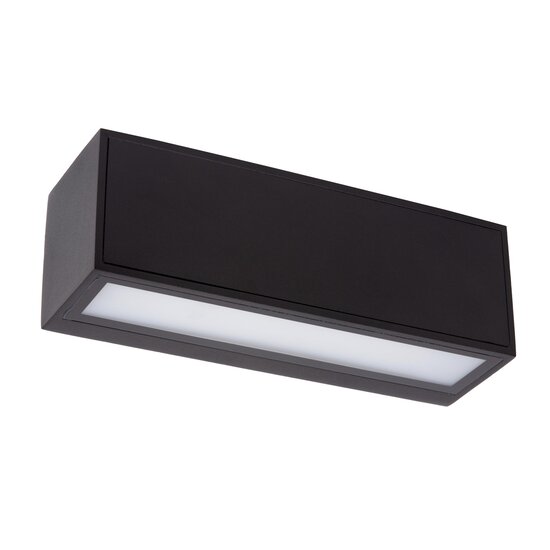 Lucide SUTTON - Applique - Énergie solaire - LED Gradation. - 1x2W 2850K/3150K - IP54 - Capteur jour/nuit - Noir
