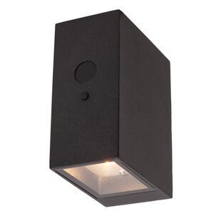 Lucide BOLTON - Wall lamp - Solar energy - LED Dimb. - 1x1W 2850K/3150K - IP54 - Day/night sensor - Black