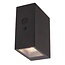 LUCIDE Lucide BOLTON - Wandleuchte - Solarenergie - LED-Dimmung. - 1x1W 2850K/3150K - IP54 - Tag-/Nachtsensor - Schwarz